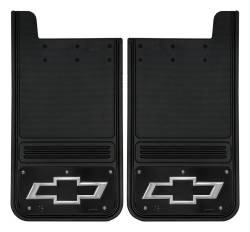 Gatorback - Gatorback 12"x23" Universal Black Mud Flaps Bowtie Logo GB1223BT-FULL - Image 1