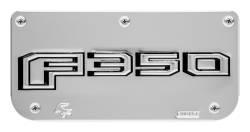 Gatorback - Gatorback Replacement 12" Mud Flap Plate Stainless F350 Logo GB759860 - Image 1