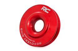 Rough Country Suspension Systems - Rough Country 4" Aluminum Winch Recovery Snatch Ring Red RS183 - Image 1