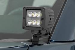 Rough Country Suspension Systems - Rough Country A-Pillar 2" LED Ditch Light Kit-Spot 15-24 Ford F150 82028 - Image 2