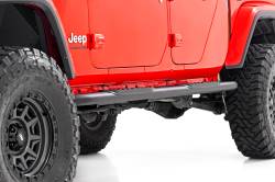 Rough Country Suspension Systems - Rough Country 4.5" Oval Tube Nerf Steps Black for 20-24 Gladiator JT 21015 - Image 2