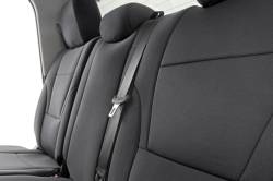 Rough Country Suspension Systems - Rough Country 91054 Front/Rear Seat Covers Black for 22-26 Toyota Tundra CrewMax - Image 3