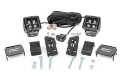 Rough Country Suspension Systems - Rough Country 93080 A-Pillar 2" LED Pod Ditch Light Kit for Polaris RZR Pro XP - Image 1
