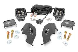 Rough Country Suspension Systems - Rough Country 92033 A-Pillar 2" LED Pod Ditch Light Kit for Honda Talon 1000 - Image 1