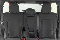 Rough Country Suspension Systems - Rough Country Front/Rear Seat Covers Black 21-25 Ford Bronco 4DR 91059 - Image 5