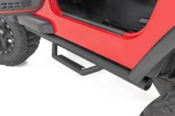 Rough Country Suspension Systems - Rough Country RCJ9746A 3" Drop Step Nerf Bars Black for 97-06 Jeep Wrangler TJ - Image 1