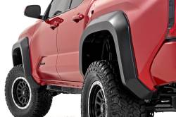 Rough Country Suspension Systems - Rough Country O-T12421 Black Sport Fender Flares for 24-26 Toyota Tacoma - Image 1