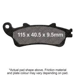 EBC Motorcycle Brakes - EBC Motorcycle Brakes SFA281 SFA Series Scooter Organic Pads - Image 1