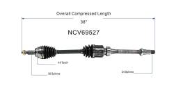 GSP - GSP NCV69527 Front Right CV Axle Assembly for Lexus - Image 6