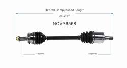 GSP - GSP NCV36568 Front Left CV Axle Assembly for Coupe/Sedan - Image 6