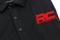 Rough Country Suspension Systems - Rough Country 83910 Polo Rough Country Logo Black Moisture Wicking Size M - Image 3