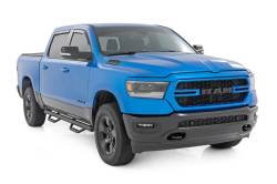 Rough Country Suspension Systems - Rough Country RCD1980CCB 3" Drop Step Nerf Bars Black for 19-26 RAM 1500 Crew - Image 2