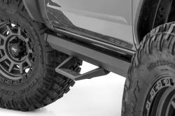 Rough Country Suspension Systems - Rough Country 51038 SRL2 Drop Step Nerf Bars Black for 21-25 Bronco 2DR - Image 1
