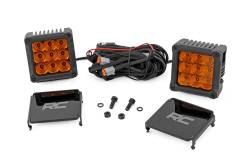 Rough Country Suspension Systems - Rough Country Chrome Series 4" Wide Angle LED Light Pods-Flood Pair 70905ADRL - Image 1