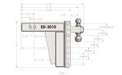 BulletProof Hitches - BulletProof ED3010 3.0" Extreme Duty 10" Drop Or Rise Hitch - Image 6
