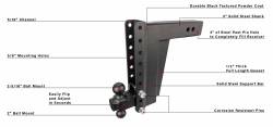 BulletProof Hitches - BulletProof ED3012 3.0" Extreme Duty 12" Drop Or Rise Hitch - Image 7