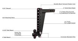 BulletProof Hitches - BulletProof HD2016 2.0" Heavy Duty 16" Drop Or Rise Hitch - Image 7