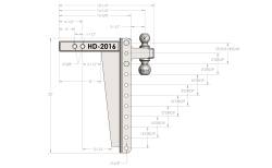 BulletProof Hitches - BulletProof HD2016 2.0" Heavy Duty 16" Drop Or Rise Hitch - Image 8