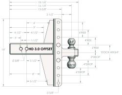 BulletProof Hitches - BulletProof HD30OFFSET 3.0" Heavy Duty 4" & 6" Offset Hitch - Image 7