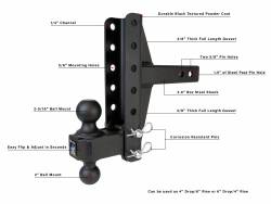 BulletProof Hitches - BulletProof MD20OFFSET 2.0" Medium Duty 4" & 6" Offset Hitch - Image 6