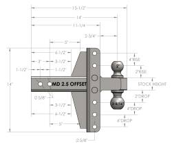 BulletProof Hitches - BulletProof MD25OFFSET 2.5" Medium Duty 4" & 6" Offset Hitch - Image 8