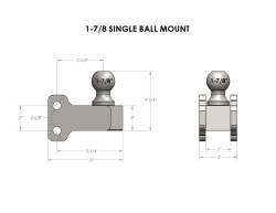 BulletProof Hitches - BulletProof 178SINGLE 1-7/8" Single Ball Mount - Image 3