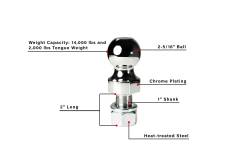 BulletProof Hitches - BulletProof Hitches 2516THREADEDBALL 2-5/16" Threaded Ball - Image 5