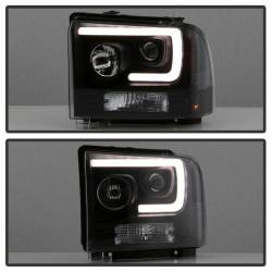 Spyder Auto - Spyder Auto 5084507 Black Light Bar Projector Headlights for 05-07 Ford SD - Image 8