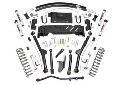 Rough Country Suspension Systems - Rough Country 61670 4.5" V2 Lift Kit LA for 84-01 Jeep Cherokee XJ 4WD NP242 - Image 1