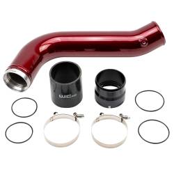 Wehrli Custom Fabrication - Wehrli WCF100381 Red Passenger Side 3.5" Intercooler Pipe 20-25 Duramax L5P - Image 1