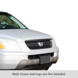 APS - APS Stainless Billet Grille Black 03-05 Honda Pilot GR08FGA05J - Image 1