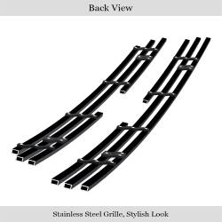APS - APS Stainless Billet Grille Black 03-05 Honda Pilot GR08FGA05J - Image 3