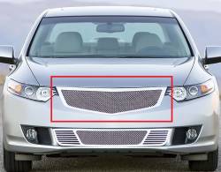APS - APS Wire Mesh Grille-Polish 09-10 Acura TSX GR08GFH03T - Image 1
