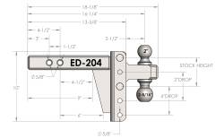 BulletProof Hitches - BulletProof ED204 2.0" Extreme Duty 4" Drop Or Rise Hitch - Image 8