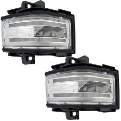 Recon - Recon 264245WHCLX LED Side Mirror Lenses Clear/White/Amber 17-25 Super Duty - Image 1