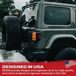 Recon - Recon 264237CL OLED Tail Lights Clear Lens for 18-24 Wrangler JL - Image 3