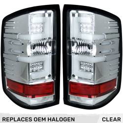 Recon - Recon 264238CL LED Tail Lights Clear Lens 14-18 Silverado 1500/HD - Image 1