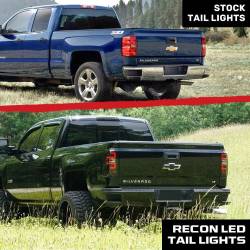 Recon - Recon 264238RBK LED Tail Lights Red Smoked Lens 14-18 Silverado 1500/HD - Image 4