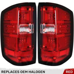 Recon - Recon 264238RD LED Tail Lights Red Lens 14-18 Silverado 1500/HD - Image 1
