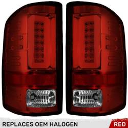 Recon - Recon 264239RD LED Tail Lights Red Lens 14-18 GMC Sierra 1500/HD - Image 1