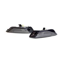 Recon - Recon 264147BK LED Turn Signal Lenses Smoked/White/Amber 15-17 Ford Mustang - Image 1