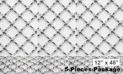 APS - APS 1.8mm Polished Stainless Wire Mesh Grille Sheet 16"x48" Each GR01GJJ12T - Image 1