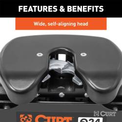 CURT - CURT 16037 Q24 Fifth Wheel Head Unit Fits - Image 2