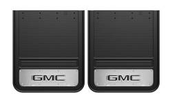 Gatorback - Gatorback GB2124GB-2 21"x24" Rear Dually Black Mud Flaps GMC Logo - Image 1