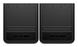 Gatorback - Gatorback GB2124RTA 21"x24" Rear Dually Black Mud Flaps for RAM Text Logo - Image 1