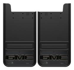 Gatorback - Gatorback GM1223G-2 12"x23" Universal Black Mud Flaps GMC Logo - Image 1