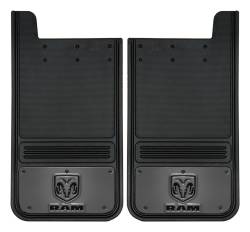 Gatorback - Gatorback GM1223RV 12"x23" Universal Black Mud Flaps for RAM Head Logo - Image 1