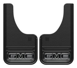Gatorback - Gatorback GM1018CUTG Mini Cut-Style 10"x18" Mud Flaps Gun Metal GMC Logo - Image 1