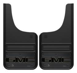 Gatorback - Gatorback GM1223CUTG-2 12"x23" Cut-Style Black Mud Flaps GMC Logo - Image 1