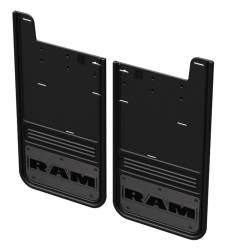 Gatorback GCR38R-GMRT 12" Black Rear Mud Flap Set for Ram 2500/3500